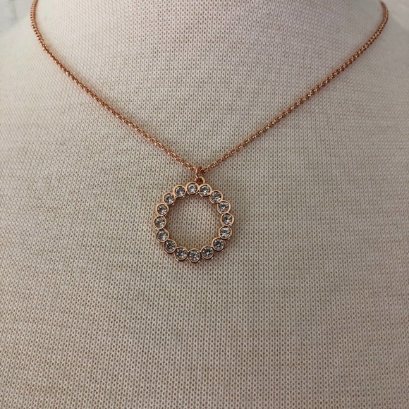Kate Spade Full Circle Necklace NWT Cubic Zirconia - Picture 6 of 9